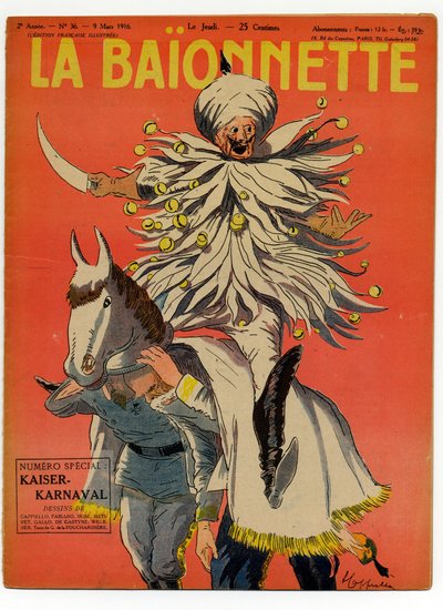Couverture de « La Baïonnette », satirique en couleurs - Leonetto Cappiello