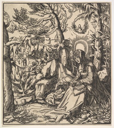 Sainte Ita de Toggenburg, des Saints des Habsbourg, 1516-18 - Leonhard Beck