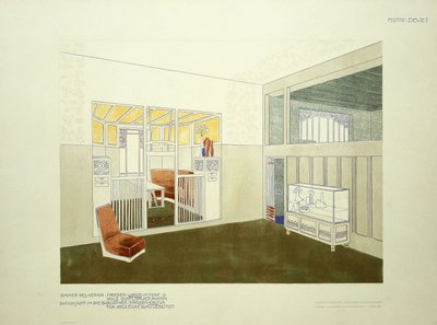 Salle des messieurs et bibliothèque, c.1901 - Leopold (after) Bauer