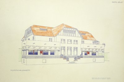 Vue du nord-est, c.1901 - Leopold (after) Bauer