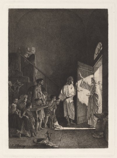 Une scène du Nouveau Testament - Leopold Flameng, after Alexandre Bida