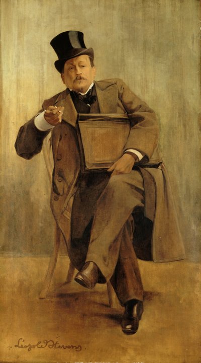 Portrait de Georges Courteline 1858-1929, vers 1898 - Leopold Stevens