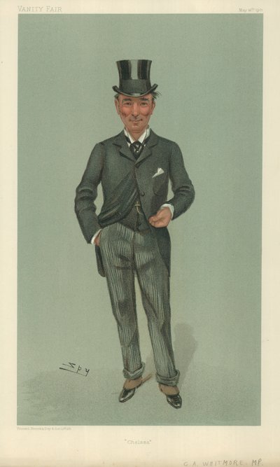 M. Charles Algernon Whitmore, Chelsea, 16 mai 1901, caricature de Vanity Fair - Leslie Matthew Ward