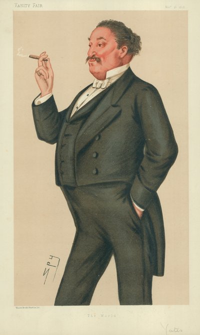 M. Edmund Hodgson Yates, The World, 16 novembre 1878, caricature de Vanity Fair - Leslie Matthew Ward