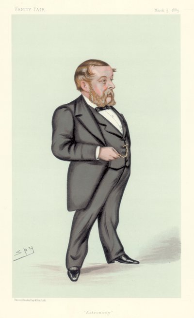 Richard Anthony Proctor, astronome anglais, mathématicien et écrivain de vulgarisation scientifique, 1883 - Leslie Matthew Ward