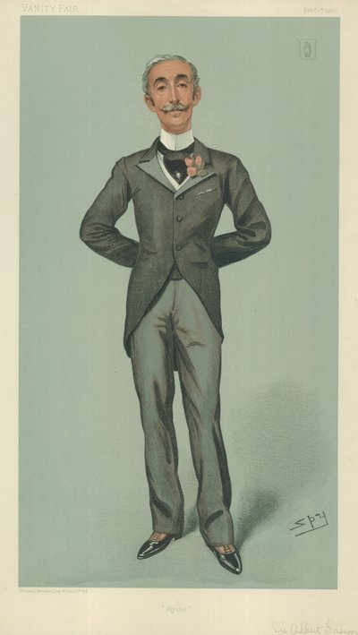 Sir Albert Edward Sassoon, Hyde, 1er février 1900, caricature de Vanity Fair - Leslie Matthew Ward