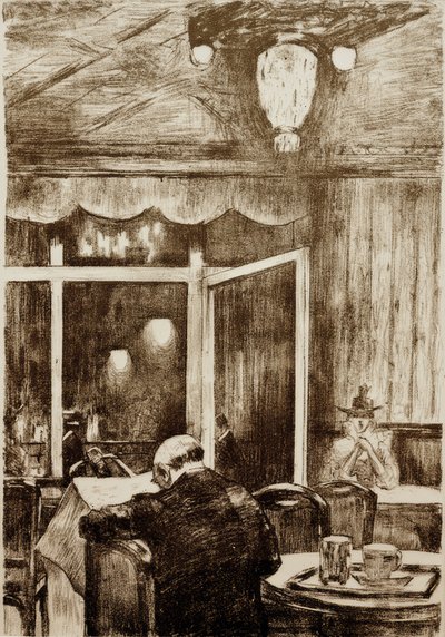 Soirée au Café Bauer - Lesser Ury