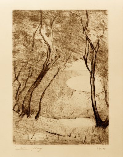 Arbres au bord du Grunewaldsee - Lesser Ury