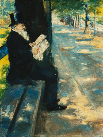Gentleman dans le parc, vers 1900 - Lesser Ury