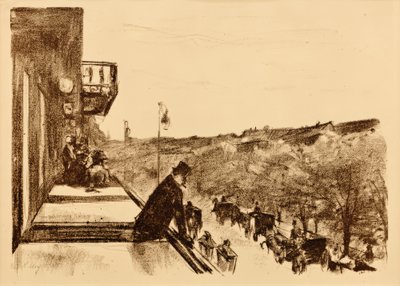 Terrasse de café Unter den Linden - Lesser Ury