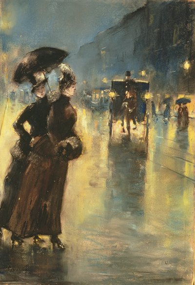 Lumières la nuit, 1889 - Lesser Ury