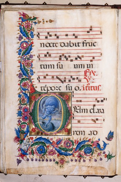 Bibliothèque Piccolomini : livre de chœur, cod. 20.5, ff. 36v avec « Éole » - Liberale da Verona