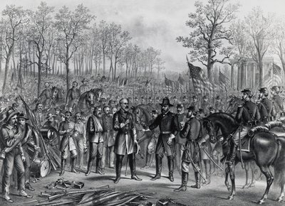 Le général Robert Lee se rend au général Ulysses Grant à Appomattox, 9 avril - Unbekannt Unbekannt