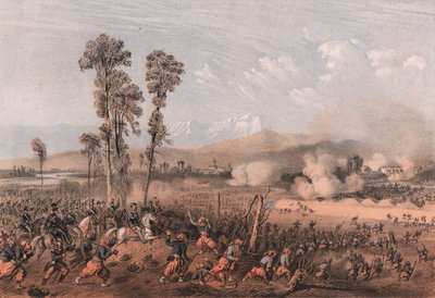 Le roi Vittorio Emanuele II menant les troupes pendant la bataille de Palestro, Lombardie - Unbekannt Unbekannt