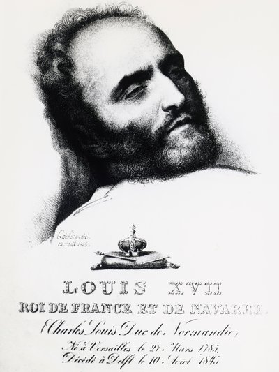 Portrait de Karl Wilhelm Naundorff (1785-1845), le plus célèbre et obstiné des nombreux prétendants au titre de Dauphin de France, sur son lit de mort à Delft, 12 août - Unbekannt Unbekannt