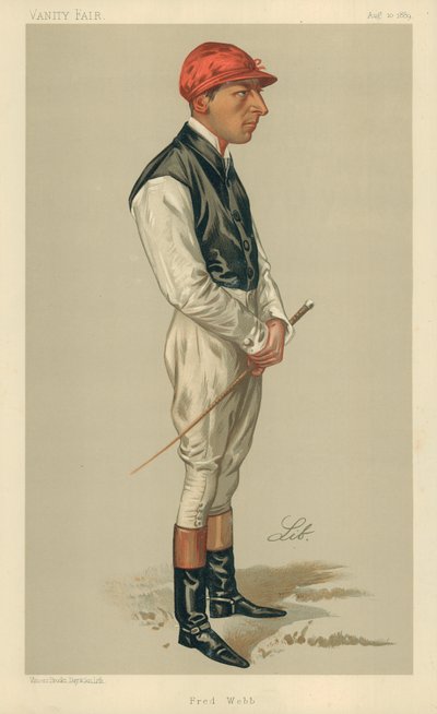 Fred Webb, 10 août 1889, caricature de Vanity Fair - Liborio Prosperi
