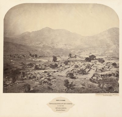 Vues de Mysore : Temple de Bhoganarasimhaswami, dans le fort, Devarayadroog (depuis le plateau) - Lieutenant Colonel Henry Dixon