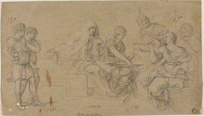 Cornelia exhibant ses deux fils à une amie - Lieven Mehus