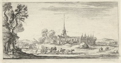 Paysage avec monastère - Lievin Cruyl