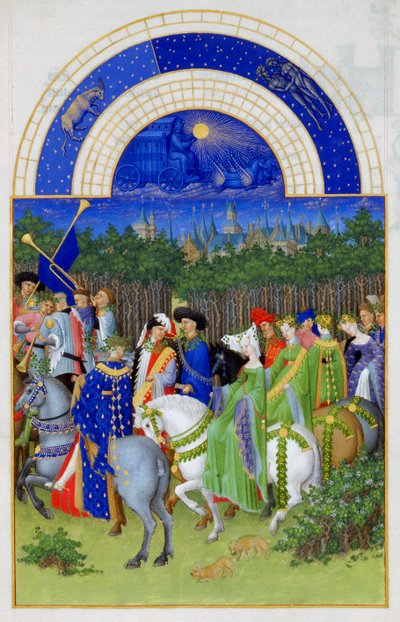 Mai Les Très Riches Heures du duc de Berry, 1412-1416 - Limbourg Brothers