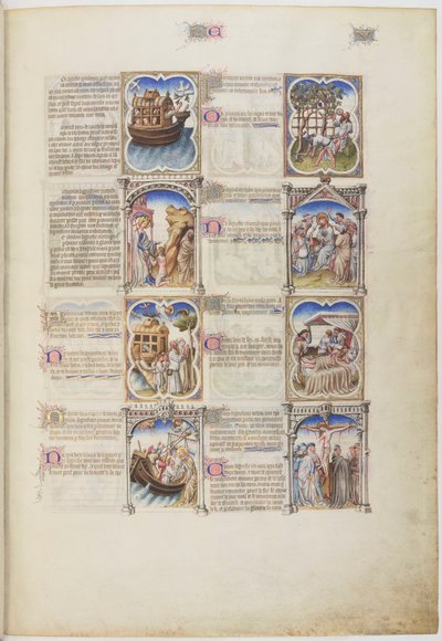 Bible moralisée, Vie de Noé, folio 5r - Limbourg Brothers