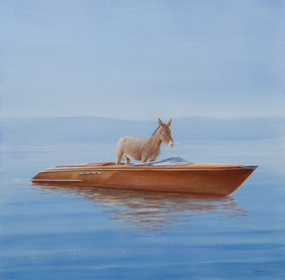 Âne dans une Riva, 2010 - Lincoln Seligman