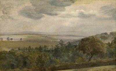 Paysage étendu avec nuages, c.1850 - Lionel Constable