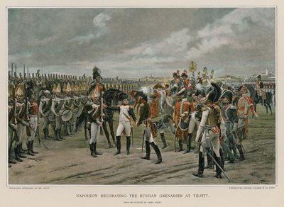 Napoléon décorant le grenadier russe à Tilsitt - Lionel Royer