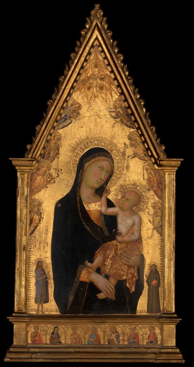 Madone et Enfant avec Saints et Anges, vers 1350 - Lippo Memmi