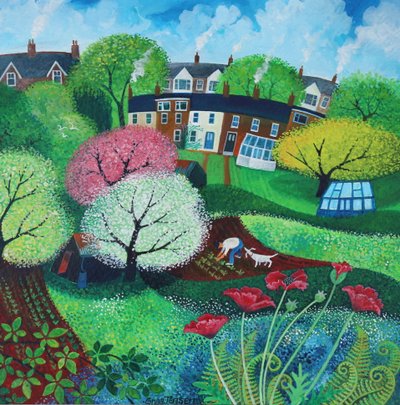 Suburbia, 2018 (acrylique sur papier) - Lisa Graa Jensen