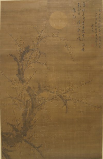 Prunier en fleurs au clair de lune et neige, 16ème siècle - Liu Shiru