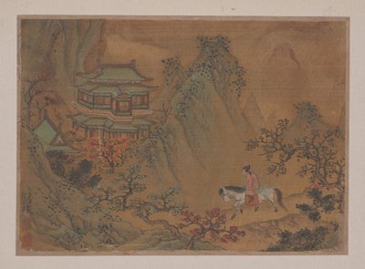 Paysage avec homme à cheval - Liu Yen