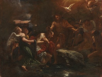 Baptême du Christ, vers 1673 - Livio Mehus