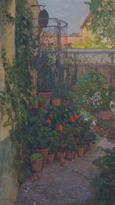Le triptyque ou le jardin fleuri - Llewelyn Lloyd