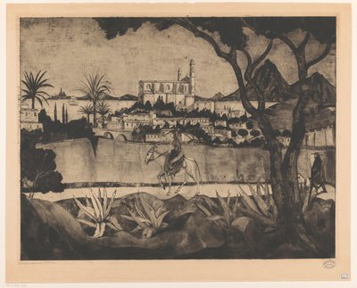 Bastia en Corse - Lodewijk Schelfhout (signed by artist)