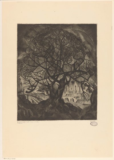 Arbre en hiver - Lodewijk Schelfhout (signed by artist)