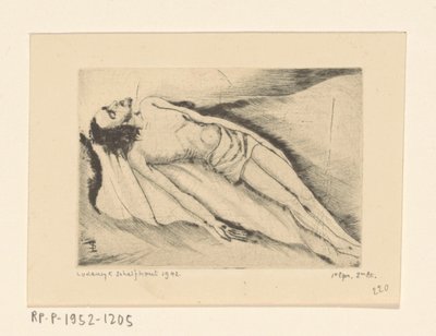 Le Christ mort - Lodewijk Schelfhout (signed by artist)
