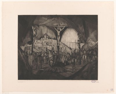Golgotha I - Lodewijk Schelfhout (signed by artist)