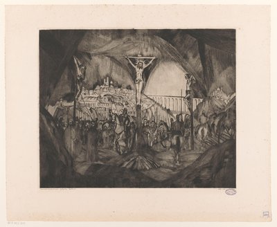 Golgotha I - Lodewijk Schelfhout (signed by artist)
