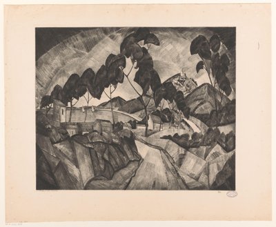 Paysage vallonné en Provence - Lodewijk Schelfhout (signed by artist)