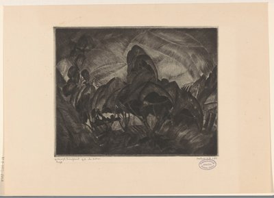 Paysage vallonné avec arbres - Lodewijk Schelfhout (signed by artist)