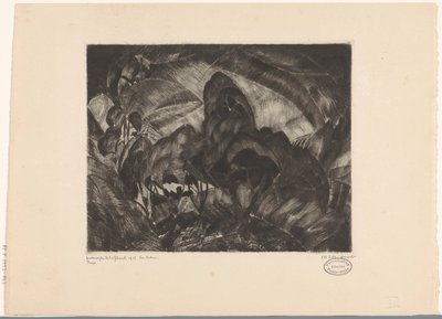 Paysage vallonné avec arbres - Lodewijk Schelfhout (signed by artist)