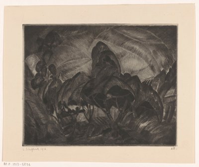 Paysage avec arbres - Lodewijk Schelfhout (signed by artist)