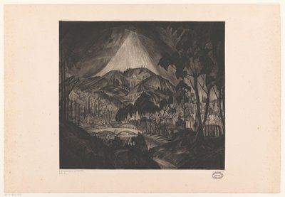 Paysage vallonné avec industrie (Evolution) - Lodewijk Schelfhout (signed by artist)