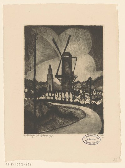 Le Moulin - Lodewijk Schelfhout (signed by artist)