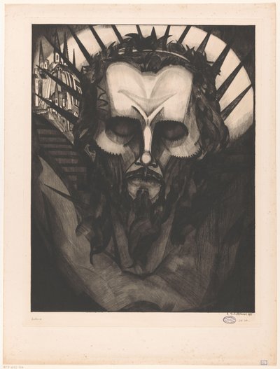 Tête de Christ - Lodewijk Schelfhout (signed by artist)