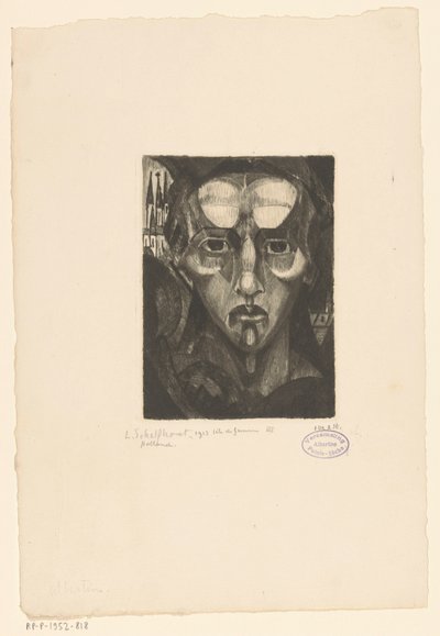 Tête de femme III - Lodewijk Schelfhout (signed by artist)