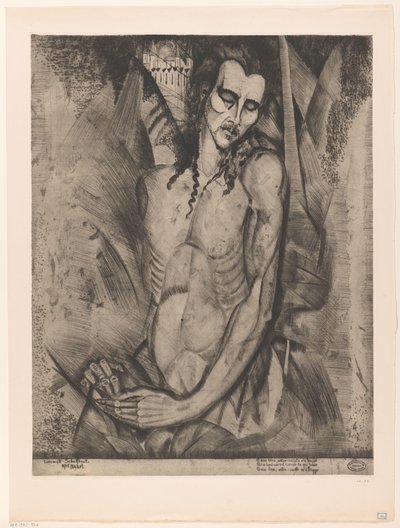 Homme nu aux yeux fermés - Lodewijk Schelfhout