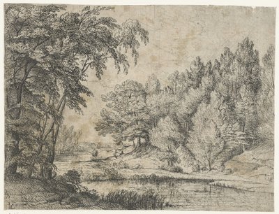 Paysage avec une rivière sinueuse - Lodewijk de Vadder