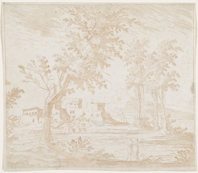 Paysage avec ruine - Lodovico Mattioli (attributed to)